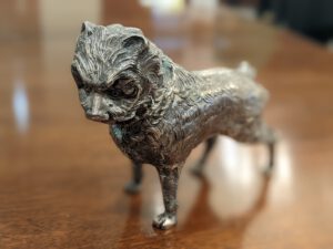 Gallery Silver Dog Salt Shaker Removeable Head Wheatley Antiques 1 Gallery